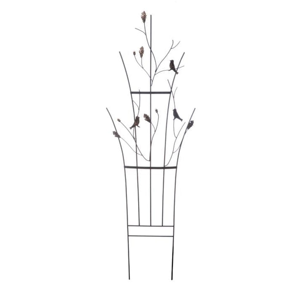 Panacea Bird And Leaf Trellis Black 18m Trowell Garden Centre 5300