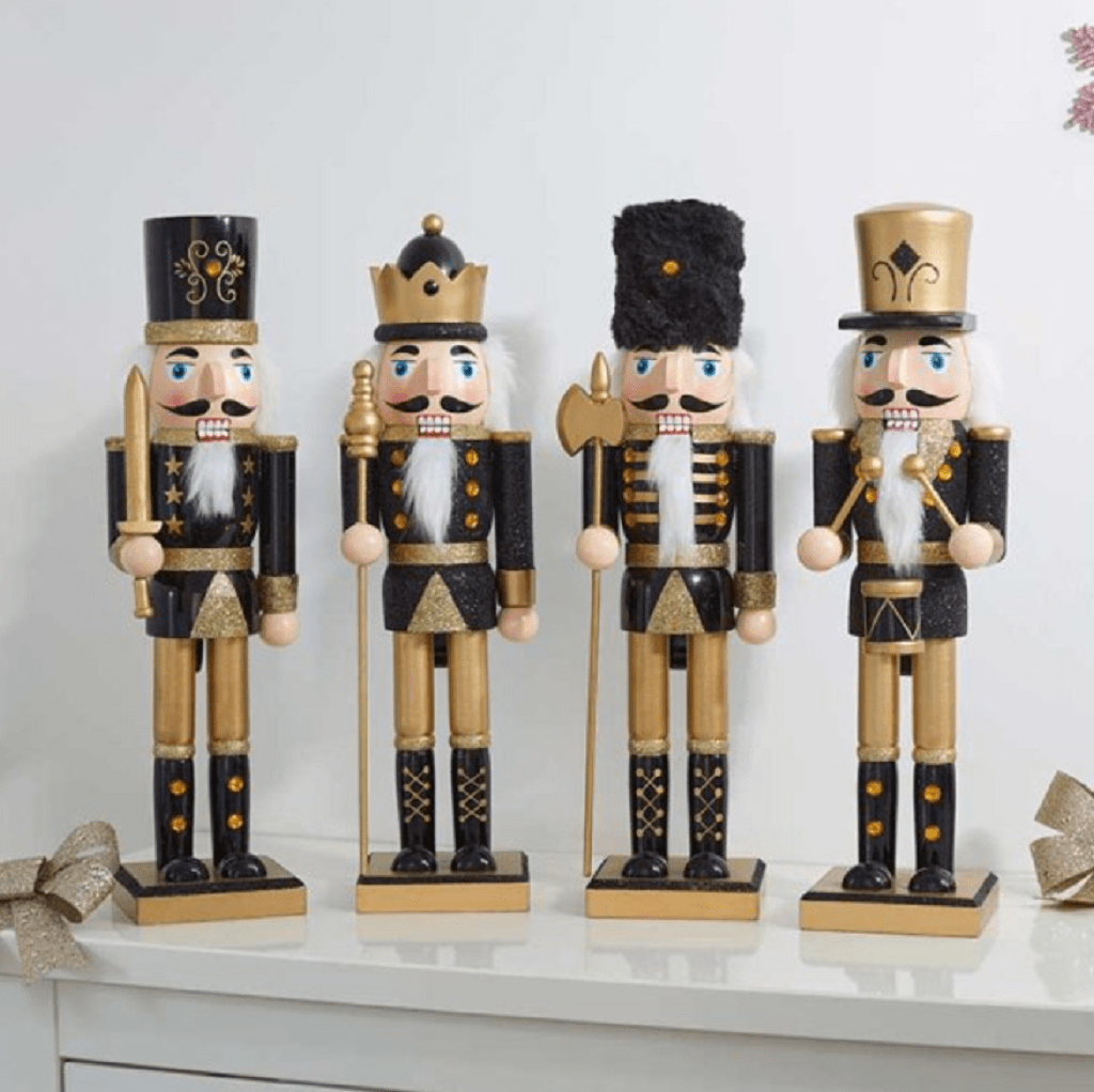 Three Kings Nutcracker Black/Gold Regular Trowell Garden Centre