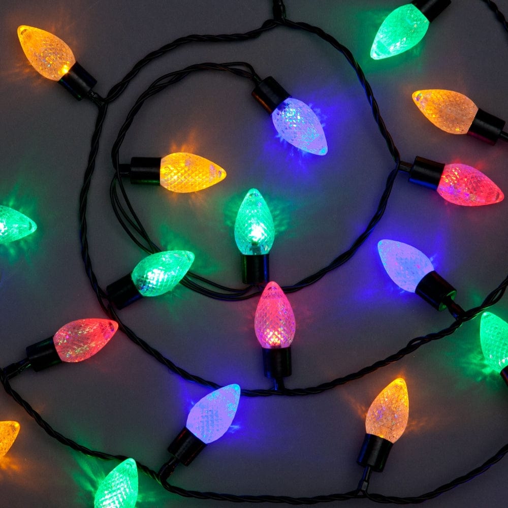 Festive String Lights Christmas Festive 100 Multicolour Strawberry Lights