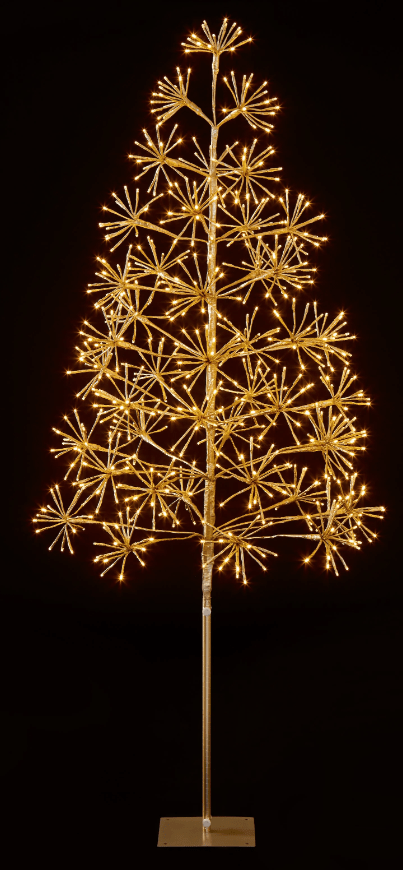 Festive Twig Trees Festive 150cm Dewdrop Starburst Tree Traditional Warm White