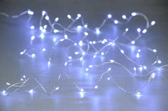 Festive String Lights Christmas Festive 40L B/O Dewdrop Cluster Light White