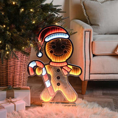 Festive Infinity Lighting Festive Lit Infinity Gingerbread Man