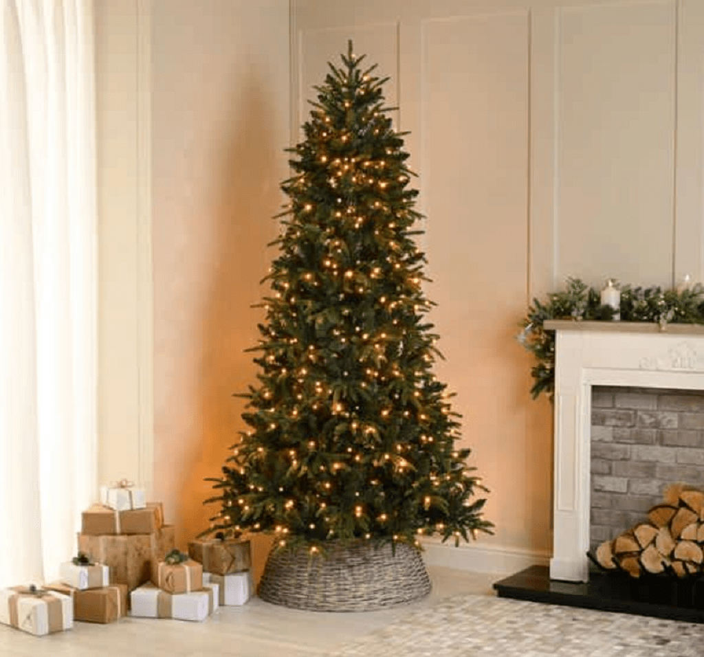 Festive Christmas Tree Festive Potted Lit Firefly Mini Tree 150cm