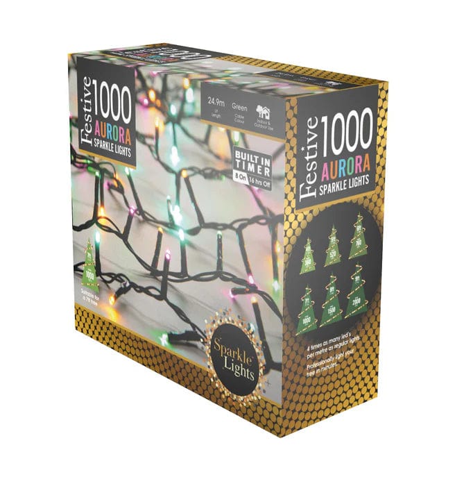 Festive Sparkle String Lights Aurora 1000L