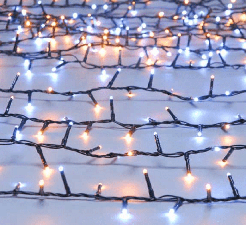 Festive String Lights Festive Sparkle String Lights Warm White/White 2000L