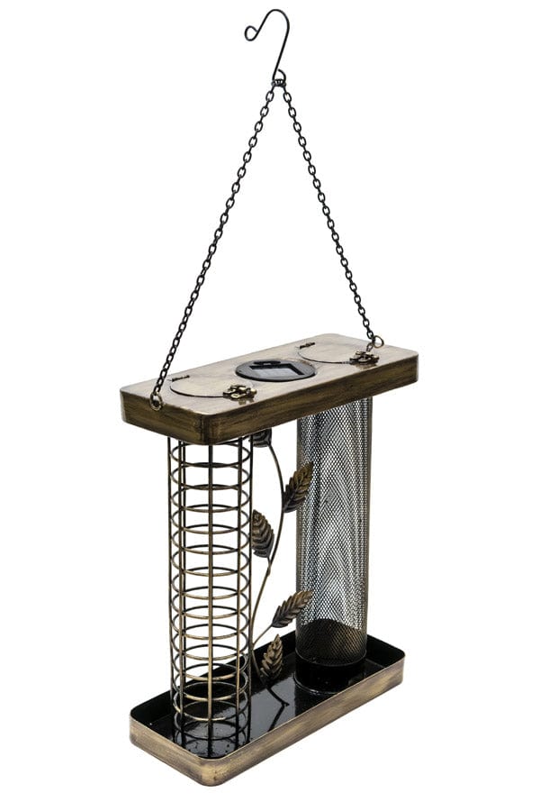 Henry Bell Bird Feeders Henry Bell Solar Twin Bird Feeder - Copper