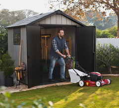 Keter Garden Sheds Keter Oakland 757 Outdoor Garden Storage Shed, 7.5 x 7 feet - Grey