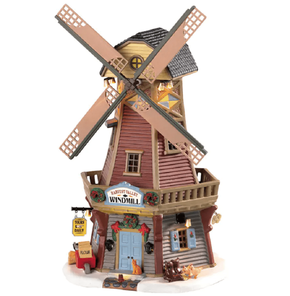 Lemax Harvest Crossing Lighted Buildings Lemax Harvest Valley Windmill Decoration