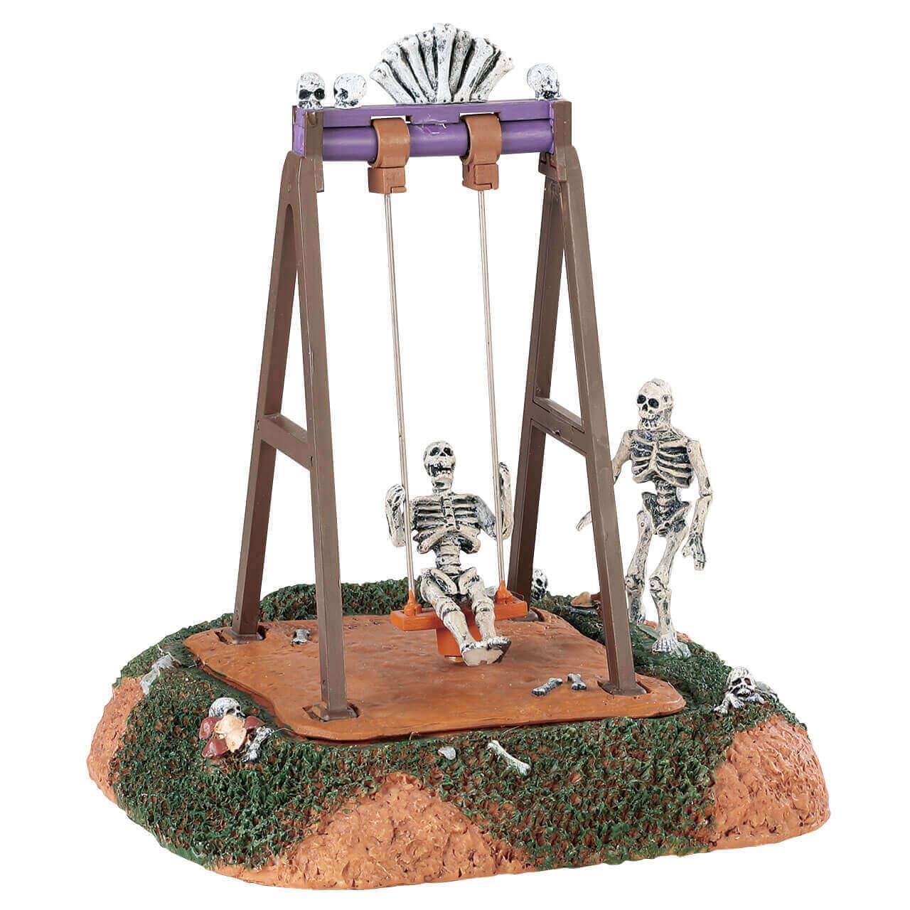 Lemax Spooky Town Table Accents Lemax Spooky Town - Skeleton Swings, B/O (4.5V)