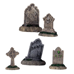 Lemax Spooky Town Accessory Lemax Spooky Town - Tombstones, Set Of 5