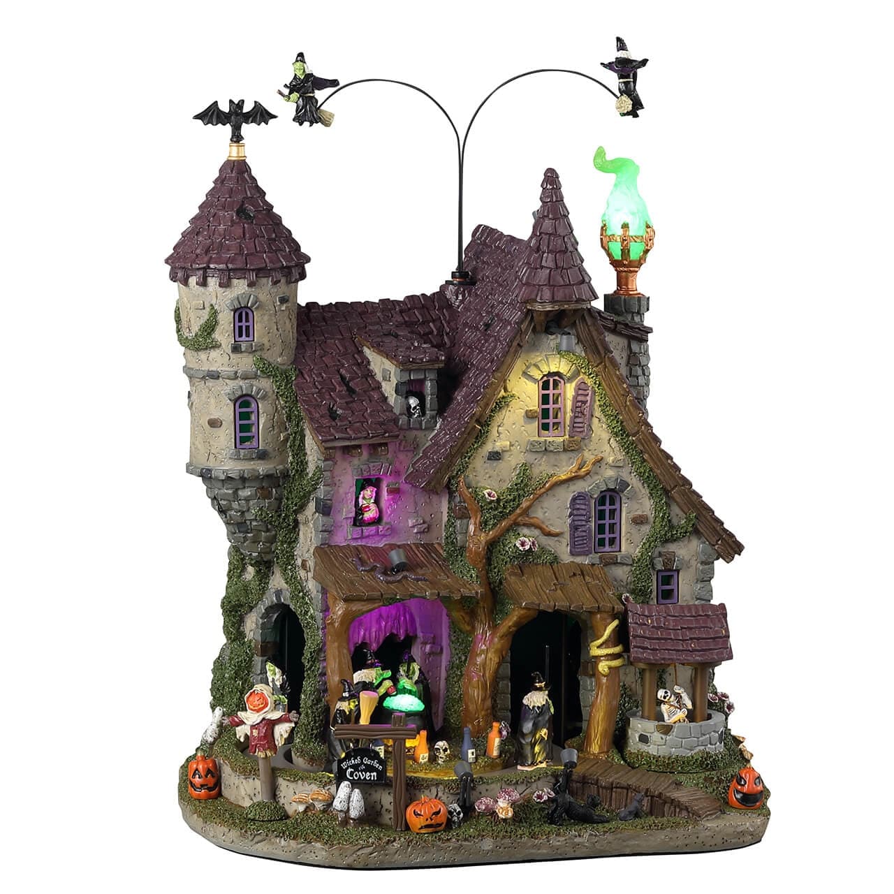 Lemax Spooky Town Sights and Sounds Lemax Spooky Town - Wicked Garden Coven, With 4.5V Adaptor