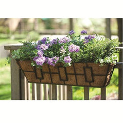 Panacea Planters & Pots Panacea 30" Contemporary Window and Deck Planter With Coco Liner