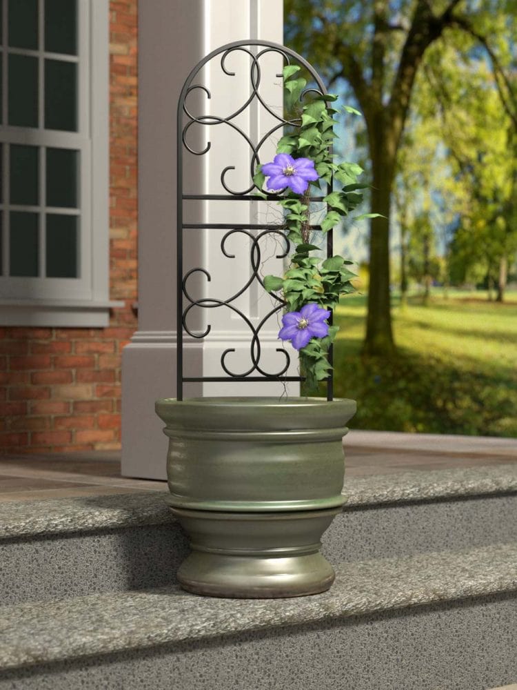 Panacea Topiary Trellis Panacea 91cm Scroll Pot Trellis