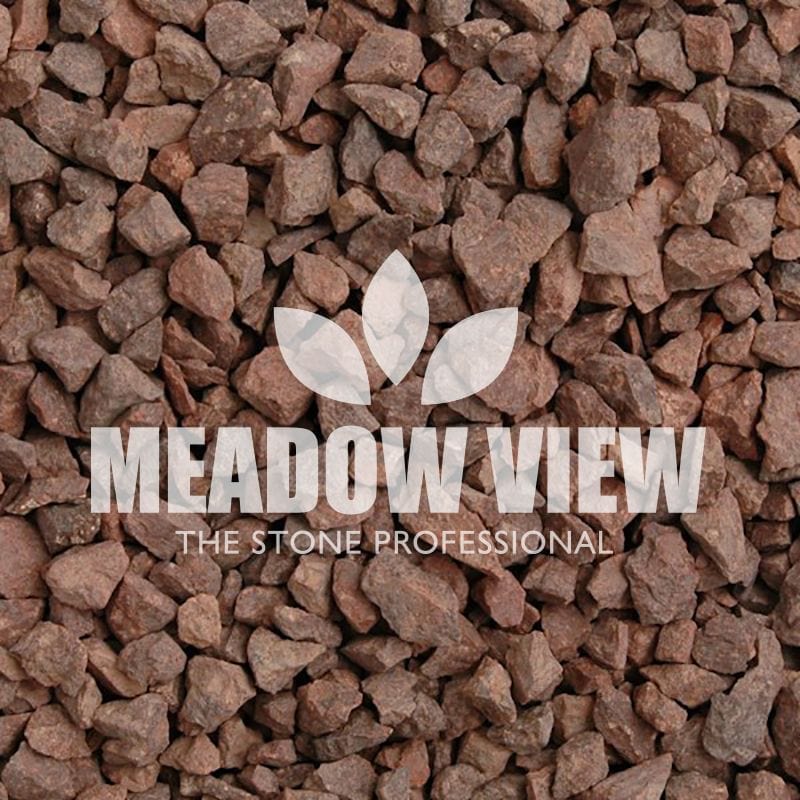 Meadow View Landscaping Red Granite Chippings 14mm