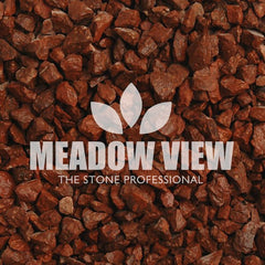 Meadow View Landscaping Red Granite Chippings 14mm