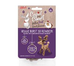 Rosewood Small Animal Treats Rosewood Festive Small Pet Veggie Burst 3D Reindeer Treat