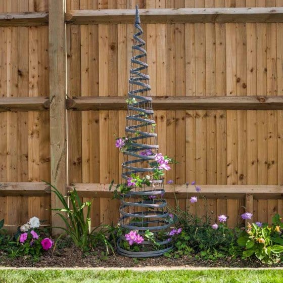 Smart Garden Obelisks Smart Garden Faux Rattan Obelisk 1.5m - Slate