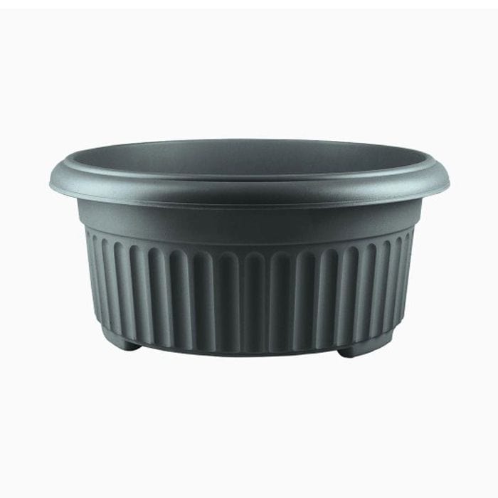 Stewart Garden Pots & Planters Stewart 45cm Corinthian Low Planter Black