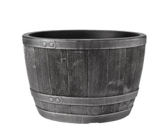 Stewart Garden Pots & Planters Stewart 61cm Blenheim Half Barrel Planter Pewter