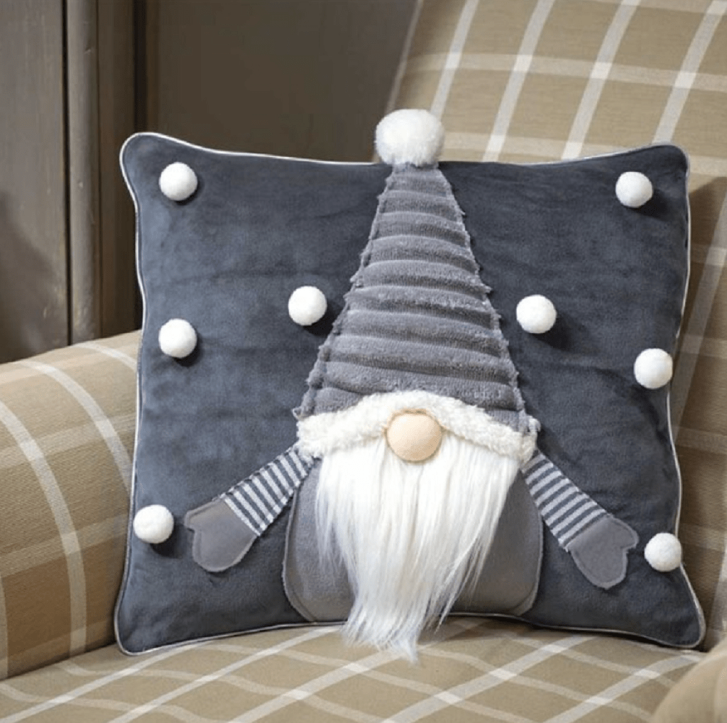 Three Kings Christmas Decor Three Kings Gonk Cushion Grey