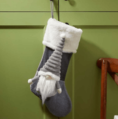 Three Kings Christmas Decor Three Kings Gonk Stocking Grey