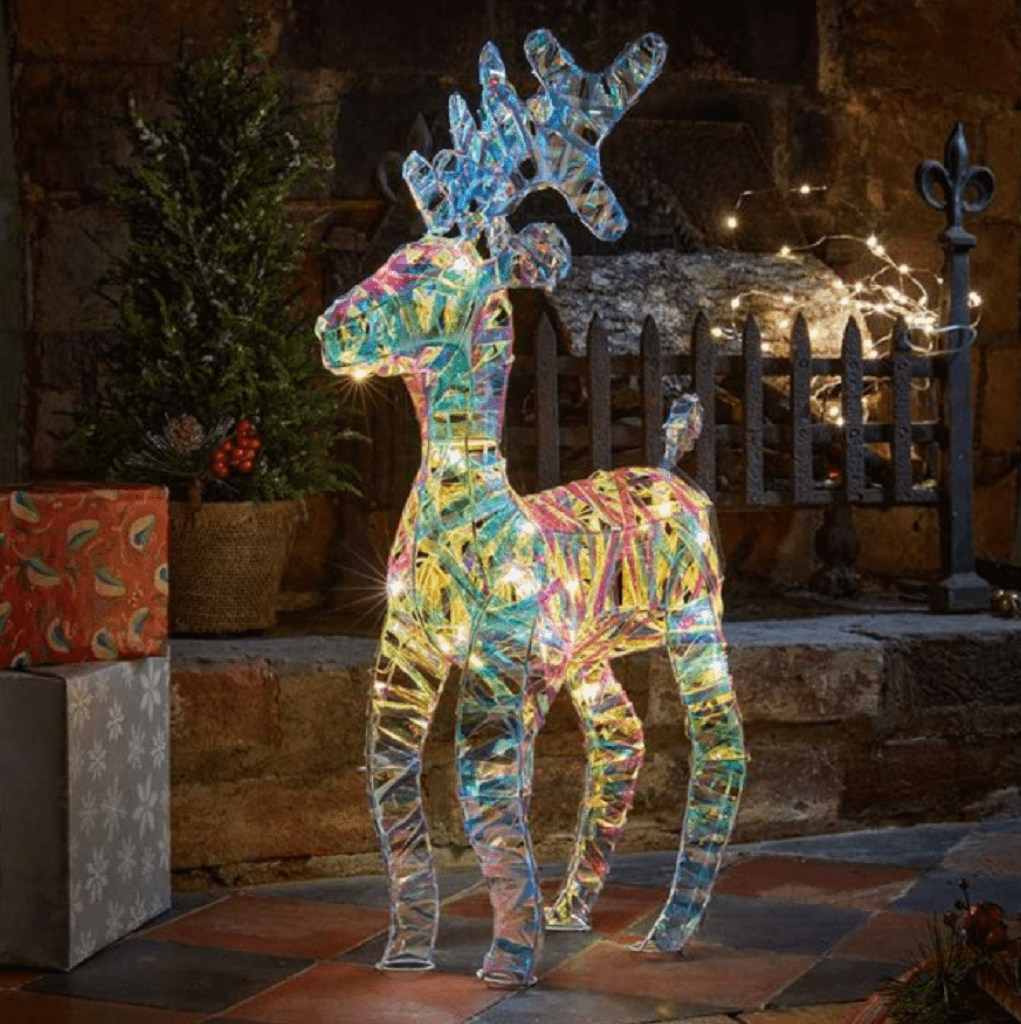 Three Kings Christmas Lit Decor Three Kings OpaLight Reindeer Large