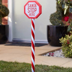 Three Kings LED Signs Three Kings Santa Stop Here Sign