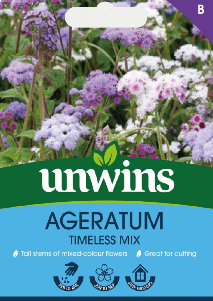 Unwins Seeds Unwins Ageratum Timeless Seed Mix