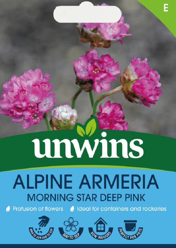 Unwins Seeds Unwins Alpine Armeria Morning Star Deep Pink Seeds