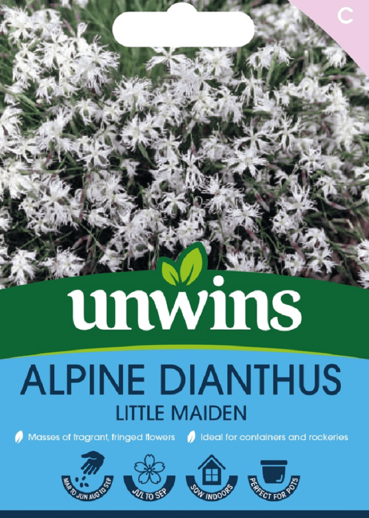 Unwins Seeds Unwins Alpine Dianthus Little Maiden Seeds