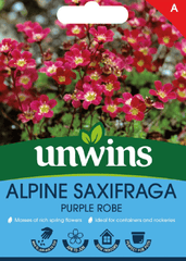 Unwins Seeds Unwins Alpine Saxifraga Purple Robe Seeds