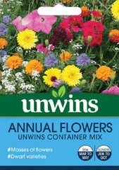 Unwins Seeds Unwins Annual Flowers Container Seed Mix