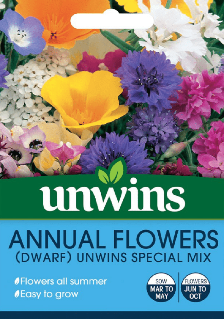 Unwins Seeds Unwins Annual Flowers Dwarf Special Seed Mix