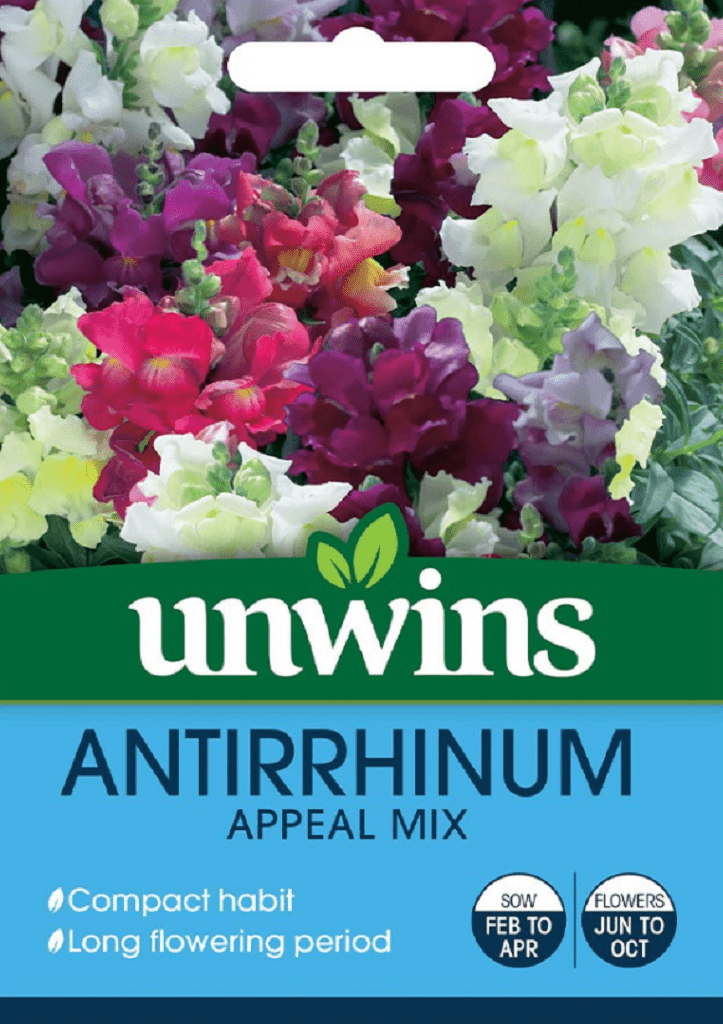 Unwins Seeds Unwins Antirrhinum Appeal Seed Mix