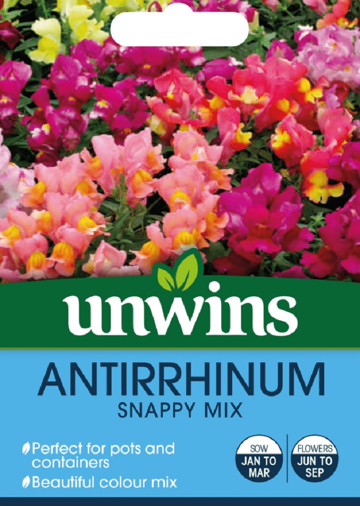 Unwins Seeds Unwins Antirrhinum Snappy Seed Mix