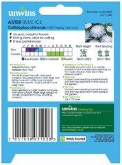 Unwins Seeds Unwins Aster Blue Ice Seeds