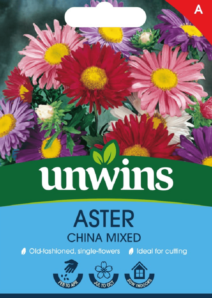 Unwins Seeds Unwins Aster China Mix Seeds