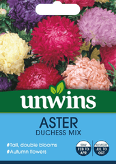 Unwins Seeds Unwins Aster Duchess Seed Mix