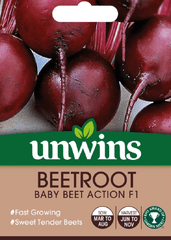 Unwins Beetroot Seeds Unwins Beetroot Baby Beet Action F1 Seeds