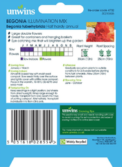 Unwins Seeds Unwins Begonia Illumination Seed Mix