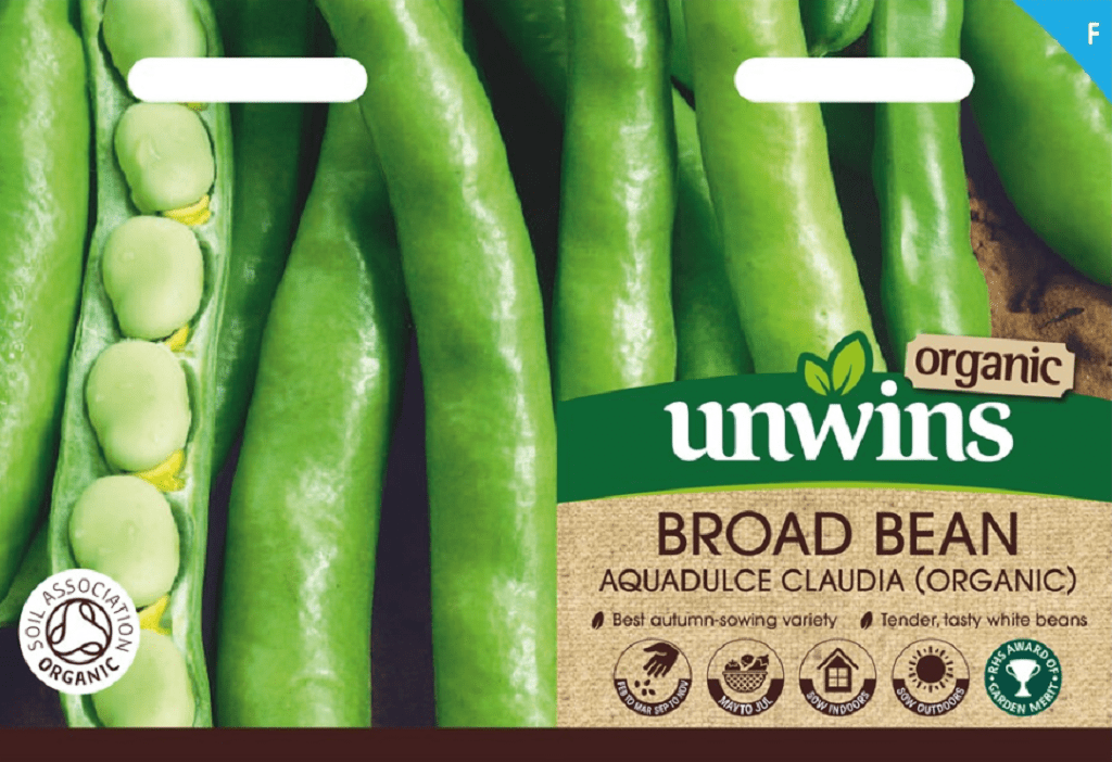 Unwins Seeds Unwins Broad Bean Aquadulce Organic Seeds