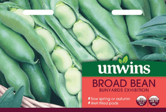 Unwins Seeds Unwins Broad Bean Bunyards Exhibition Seeds