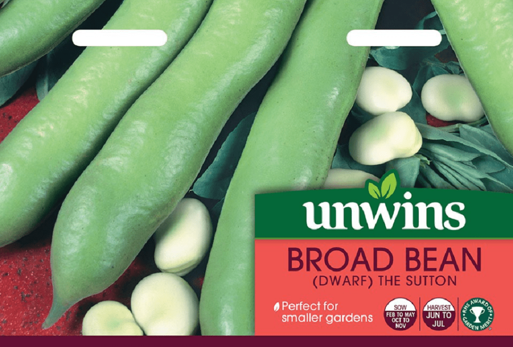 Unwins Seeds Unwins Broad Bean Dwarf The Sutton Seeds