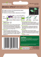 Unwins Seeds Unwins Brussels Sprout Brenden F1 Seeds