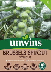 Unwins Seeds Unwins Brussels Sprout Doric F1 Seeds