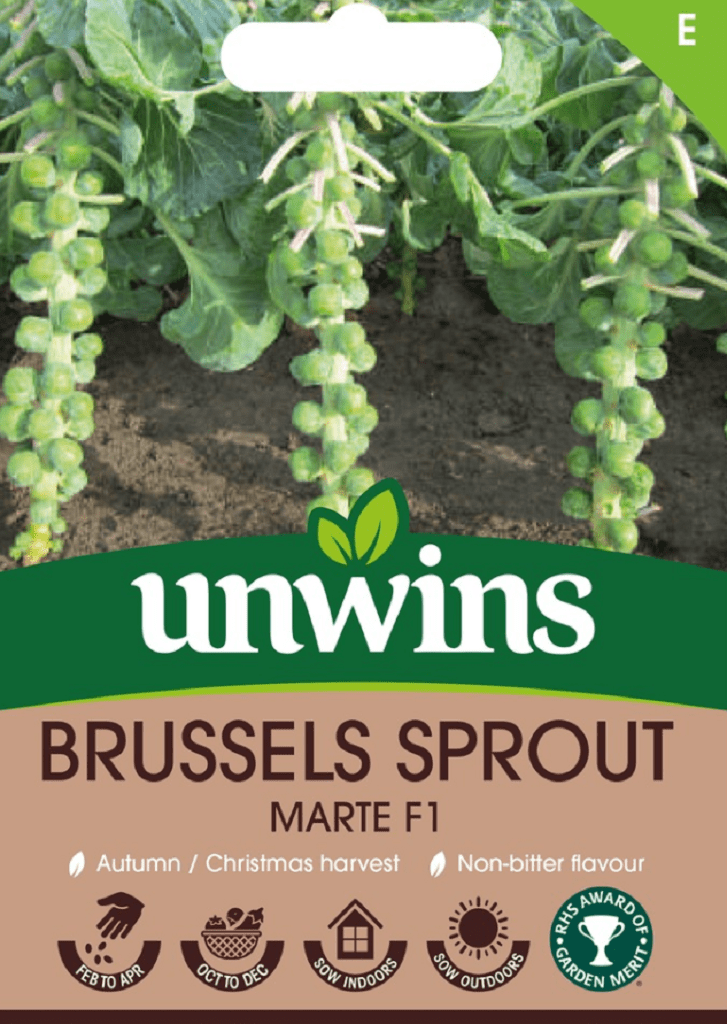 Unwins Seeds Unwins Brussels Sprout Marte F1 Seeds