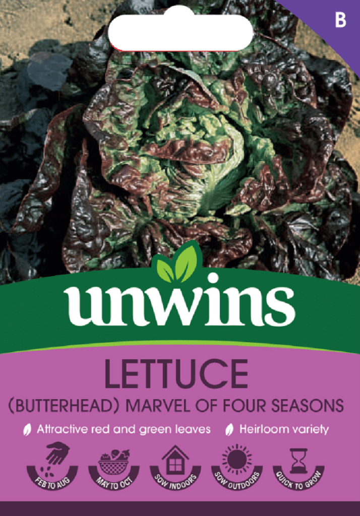 Unwins Seeds Unwins Butterhead Marvel Of Four Seasons Lettuce Seeds