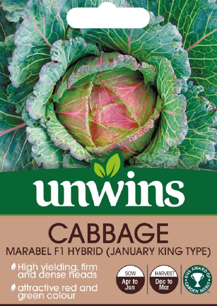 Unwins Seeds Unwins Cabbage Marabel F1 Hybrid Seeds