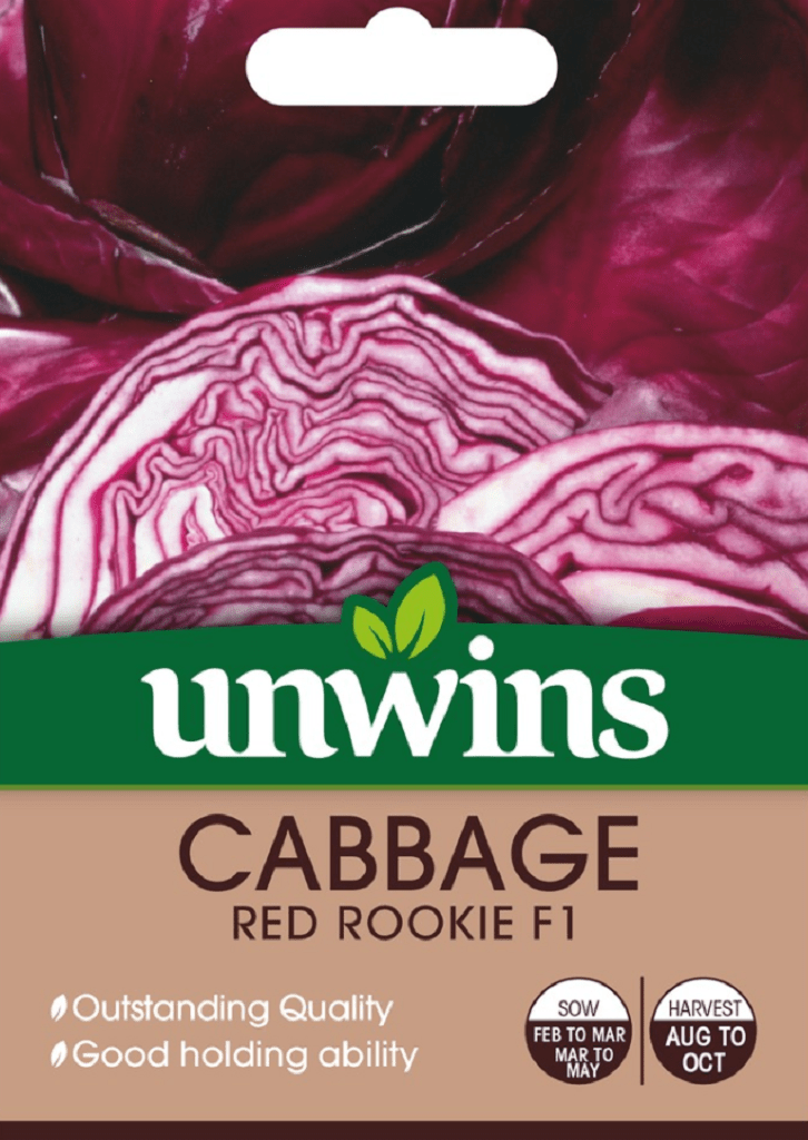 Unwins Seeds Unwins Cabbage Red Rookie F1 Seeds