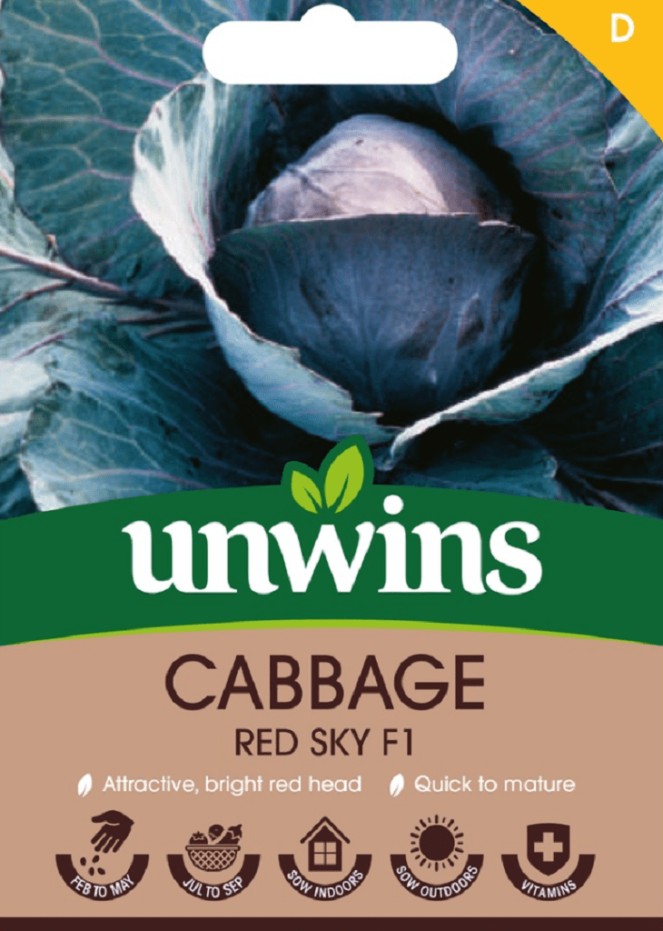 Unwins Seeds Unwins Cabbage Red Sky F1 Seeds